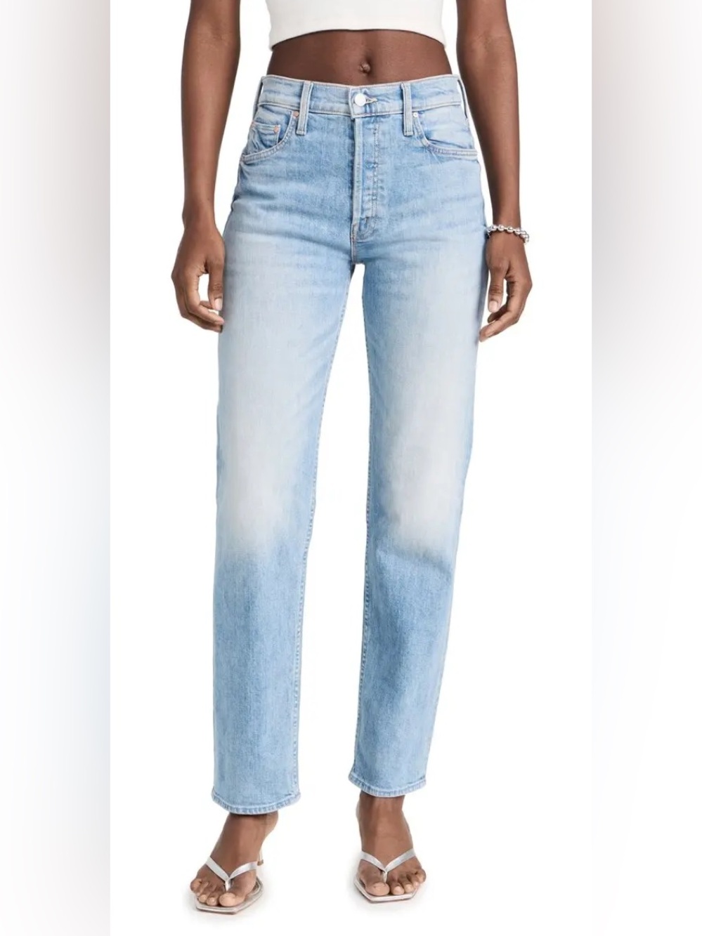 MOTHER The Thrasher Skimp Jeans In Let Them Eat Cake Cotton Blend Jeans Size 26